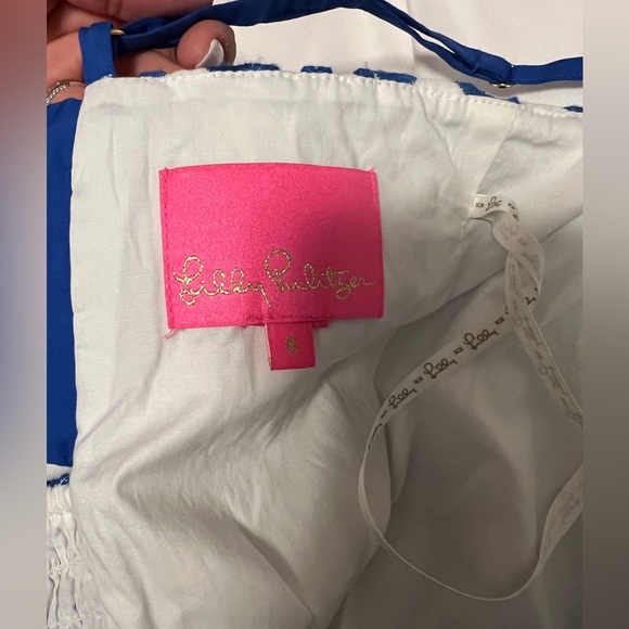 COPY - Lilly Pulitzer Shelli Romper Dress- perfect for 4th of July. - Picture 3 of 3